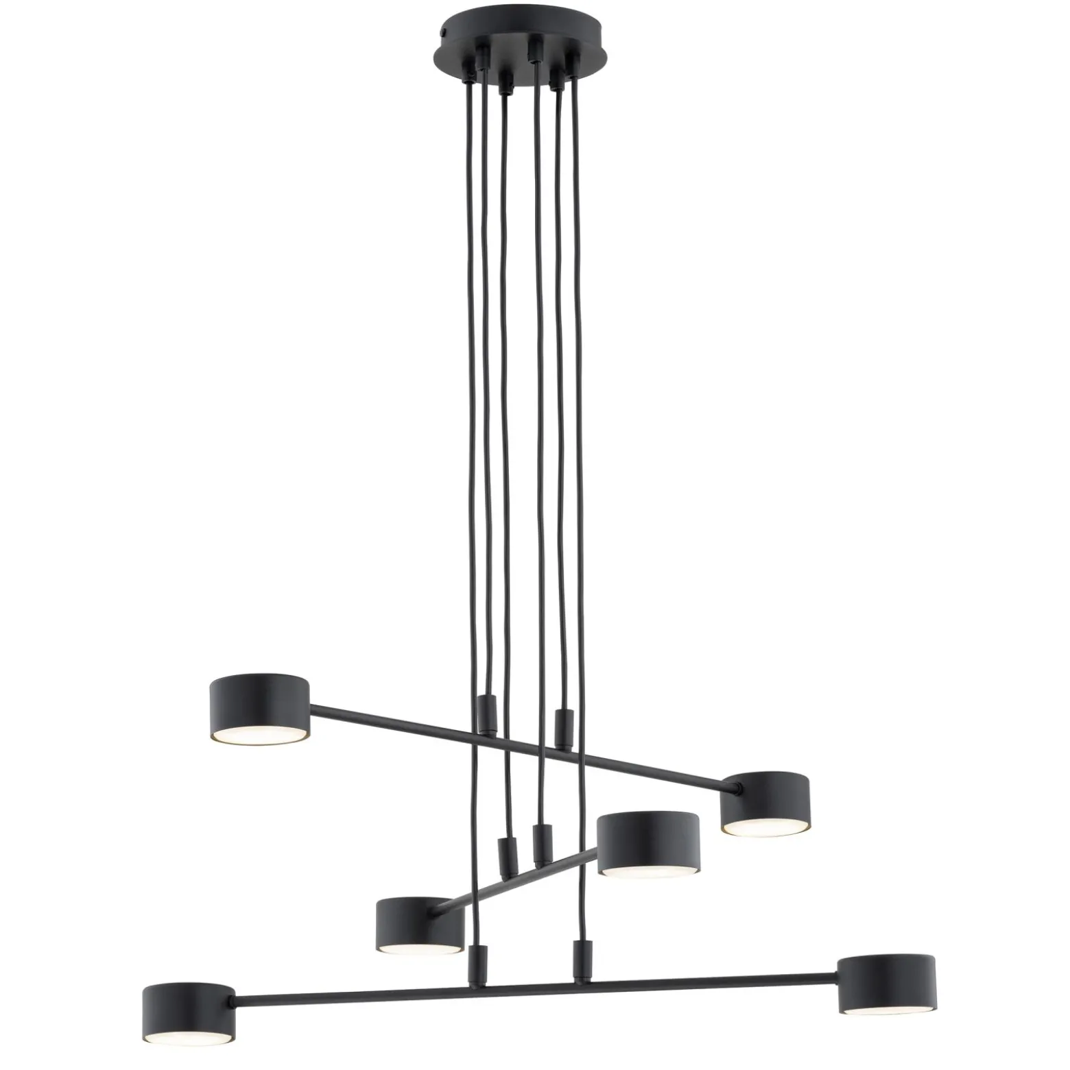 Emibig Pendellampa Modus Stål Svart | Passande för 6x GX53 - Max 12W