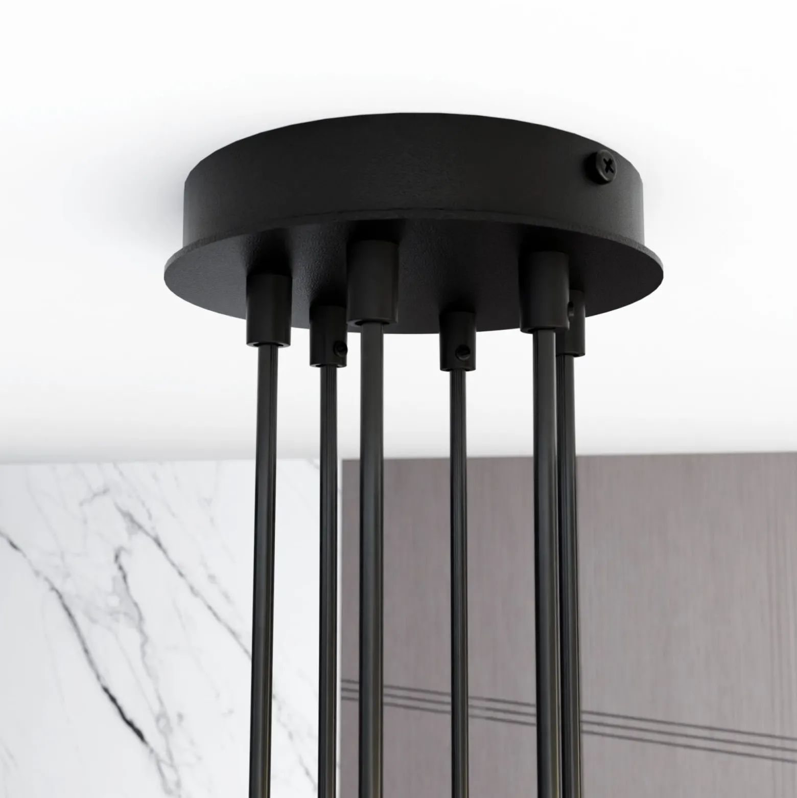 Emibig Pendellampa Modus Stål Svart | Passande för 6x GX53 - Max 12W