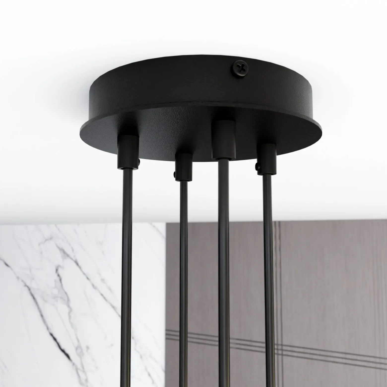 Emibig Pendellampa Modus Stål Svart | Passande för 4x GX53 - Max 12W