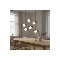 Emibig Pendellampa Ritual Stål Svart | Passande för 6x G9 - Max 8W