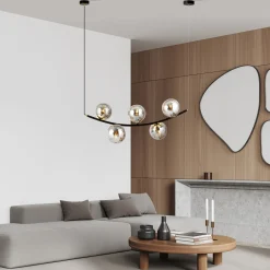 Emibig Pendellampa Ritz Stål Svart | Passande för 5x E14 - Max 10W