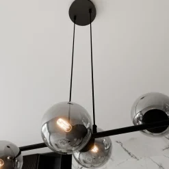 Emibig Pendellampa Rossi Stål Svart | Passande för 6x E14 - Max 10W
