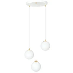 Emibig Pendellampa Royal Stål Vit | Passande för 3x E14 - Max 10W