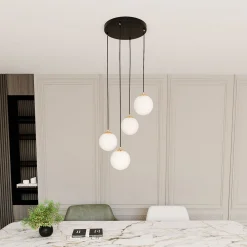Emibig Pendellampa Royal Stål Svart | Passande för 4x E14 - Max 10W