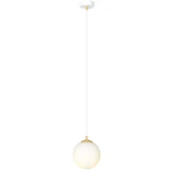 Emibig Pendellampa Royal Stål Vit | Passande för 1x E14 - Max 10W