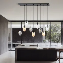 Emibig Taklampa Astral Stål Svart | Passande för 9x E14 - Max 10W
