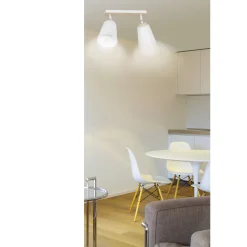 Emibig Taklampa Atlas Stål Vit | Passande för 2x E27 - Max 15W