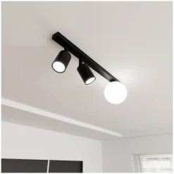 Emibig Taklampa Baster Stål Svart | Passande för 2x GU10 - Max 8W, 1x E14 - Max 10W