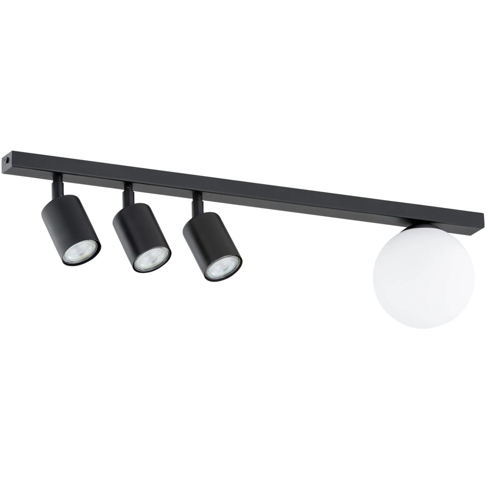 Emibig Taklampa Baster Stål Svart | Passande för 3x GU10 - Max 8W, 1x E14 - Max 10W