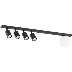 Emibig Taklampa Baster Stål Svart | Passande för 4x GU10 - Max 8W, 1x E14 - Max 10W