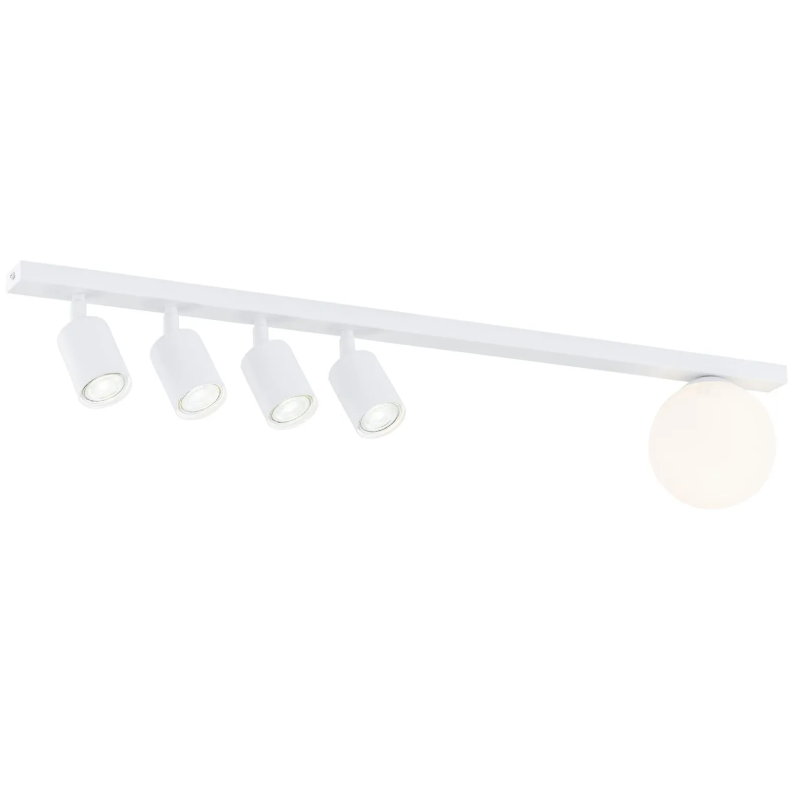 Emibig Taklampa Baster Stål Vit | Passande för 4x GU10 - Max 8W, 1x E14 - Max 10W