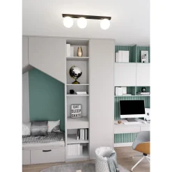 Emibig Taklampa Fit Stål Svart | Passande för 3x E14 - Max 10W