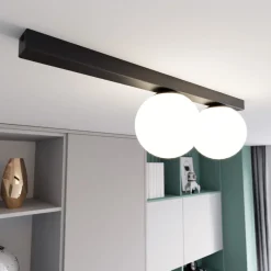 Emibig Taklampa Fit Stål Svart | Passande för 2x E14 - Max 10W