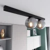 Emibig Taklampa Fit Stål Svart | Passande för 2x E14 - Max 10W