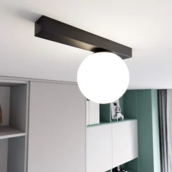 Emibig Taklampa Fit Stål Svart | Passande för 1x E14 - Max 10W