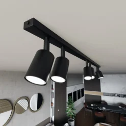 Emibig Taklampa Flash Stål Svart | Passande för 6x GU10 - Max 8W