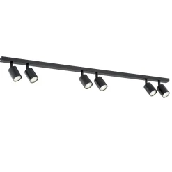 Emibig Taklampa Flash Stål Svart | Passande för 6x GU10 - Max 8W