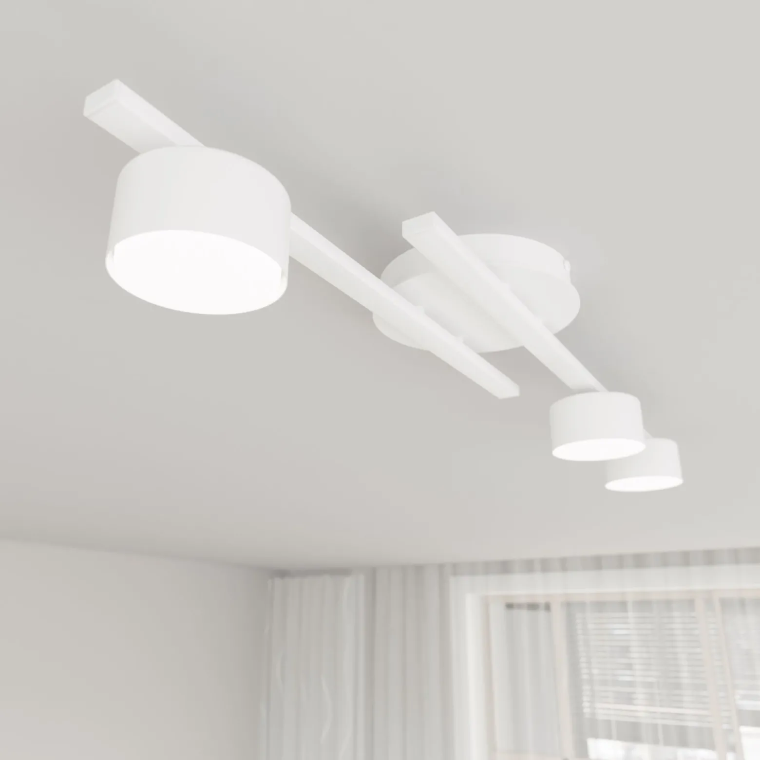 Emibig Taklampa Fragment Stål Vit | Passande för 3x GX53 - Max 12W
