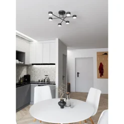 Emibig Taklampa Halo Stål Svart | Passande för 6x GX53 - Max 8W