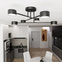 Emibig Taklampa Halo Stål Svart | Passande för 6x GX53 - Max 8W