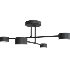 Emibig Taklampa Halo Stål Svart | Passande för 4x GX53 - Max 8W