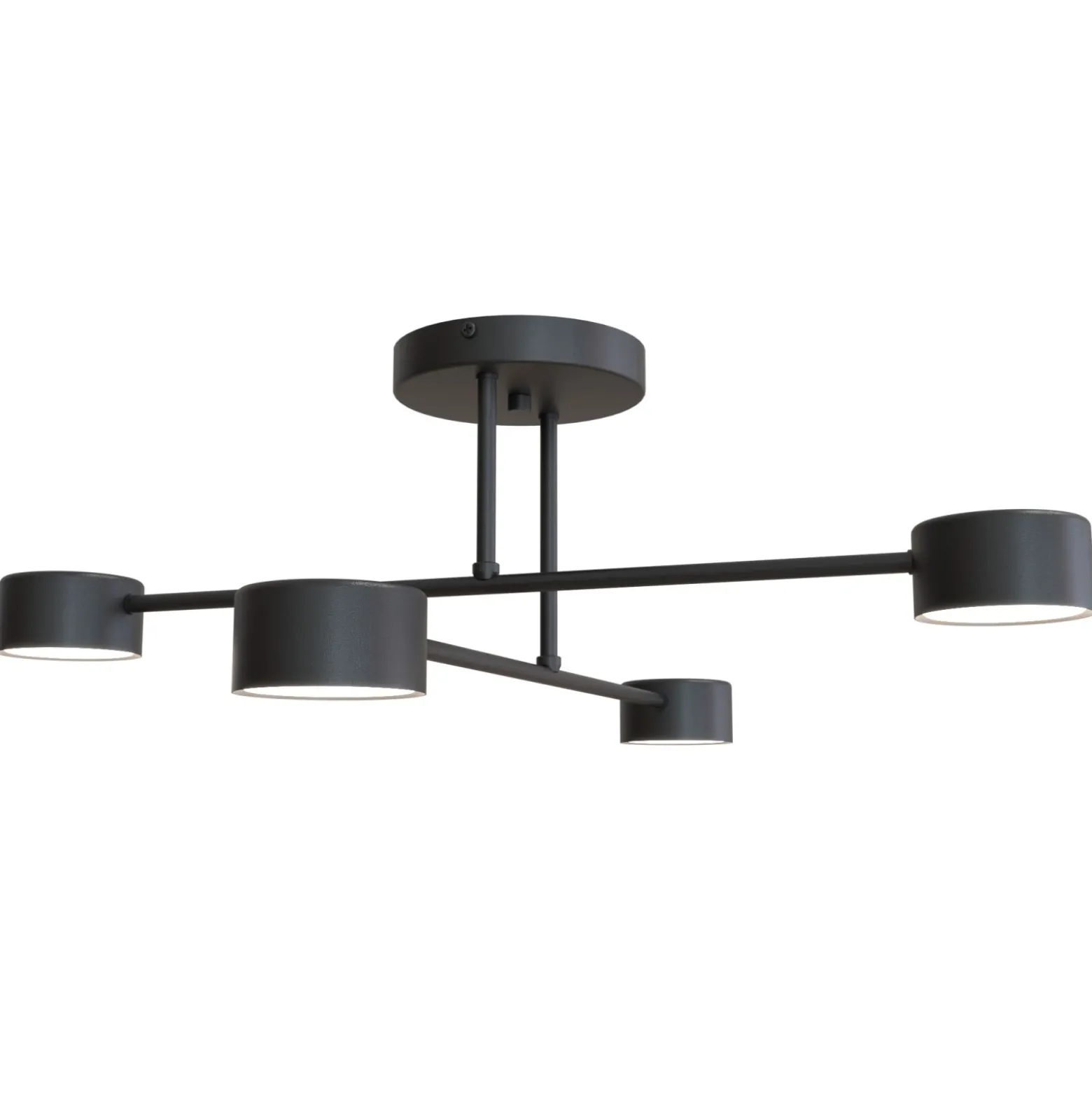 Emibig Taklampa Halo Stål Svart | Passande för 4x GX53 - Max 8W
