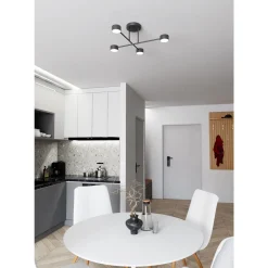 Emibig Taklampa Halo Stål Svart | Passande för 4x GX53 - Max 8W
