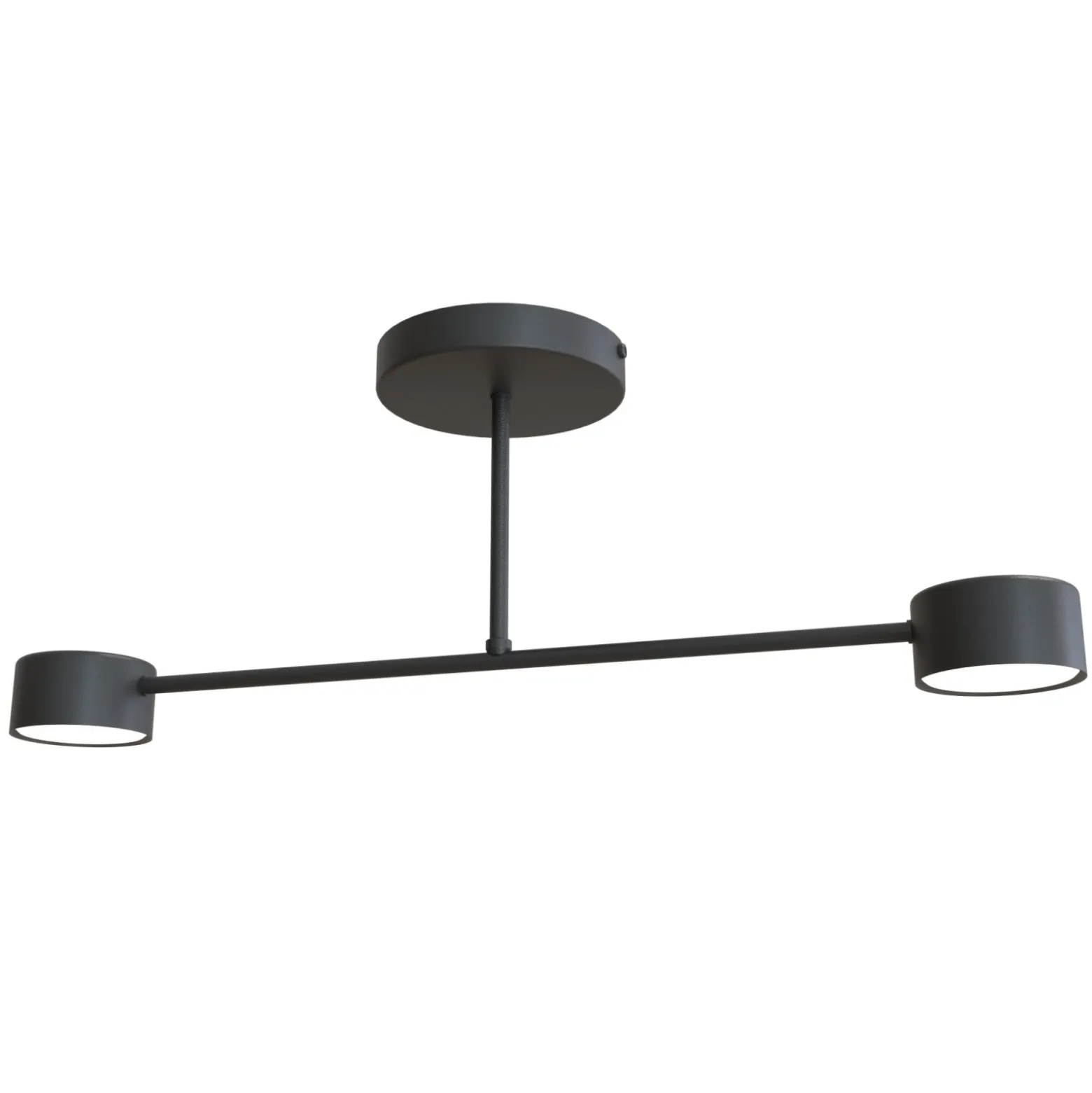 Emibig Taklampa Halo Stål Svart | Passande för 2x GX53 - Max 8W