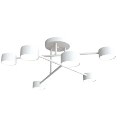 Emibig Taklampa Halo Stål Vit | Passande för 6x GX53 - Max 8W