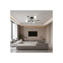 Emibig Taklampa Holon Stål Svart | Passande för 3x G9 - Max 8W, 3x GX53 - Max 12W