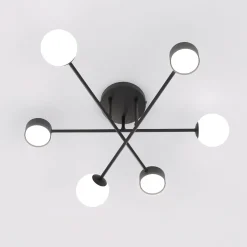 Emibig Taklampa Holon Stål Svart | Passande för 3x G9 - Max 8W, 3x GX53 - Max 12W