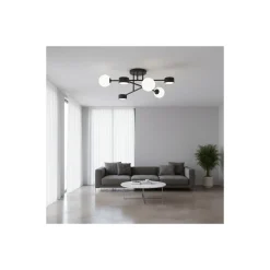 Emibig Taklampa Holon Stål Svart | Passande för 3x G9 - Max 8W, 3x GX53 - Max 12W