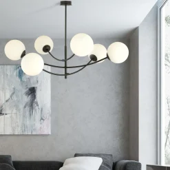 Emibig Taklampa Hunter Stål Svart | Passande för 6x E14 - Max 10W