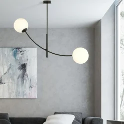 Emibig Taklampa Hunter Stål Svart | Passande för 2x E14 - Max 10W