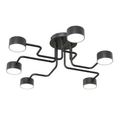 Emibig Taklampa Kurage Stål Svart | Passande för 6x GX53 - Max 12W