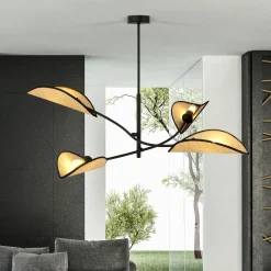 Emibig Taklampa Lotus Stål Svart | Passande för 4x E14 - Max 10W