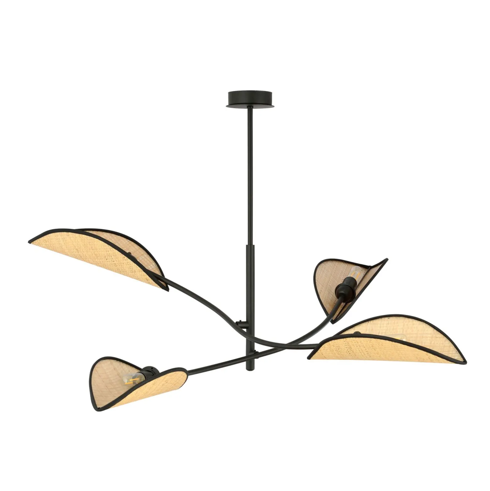 Emibig Taklampa Lotus Stål Svart | Passande för 4x E14 - Max 10W