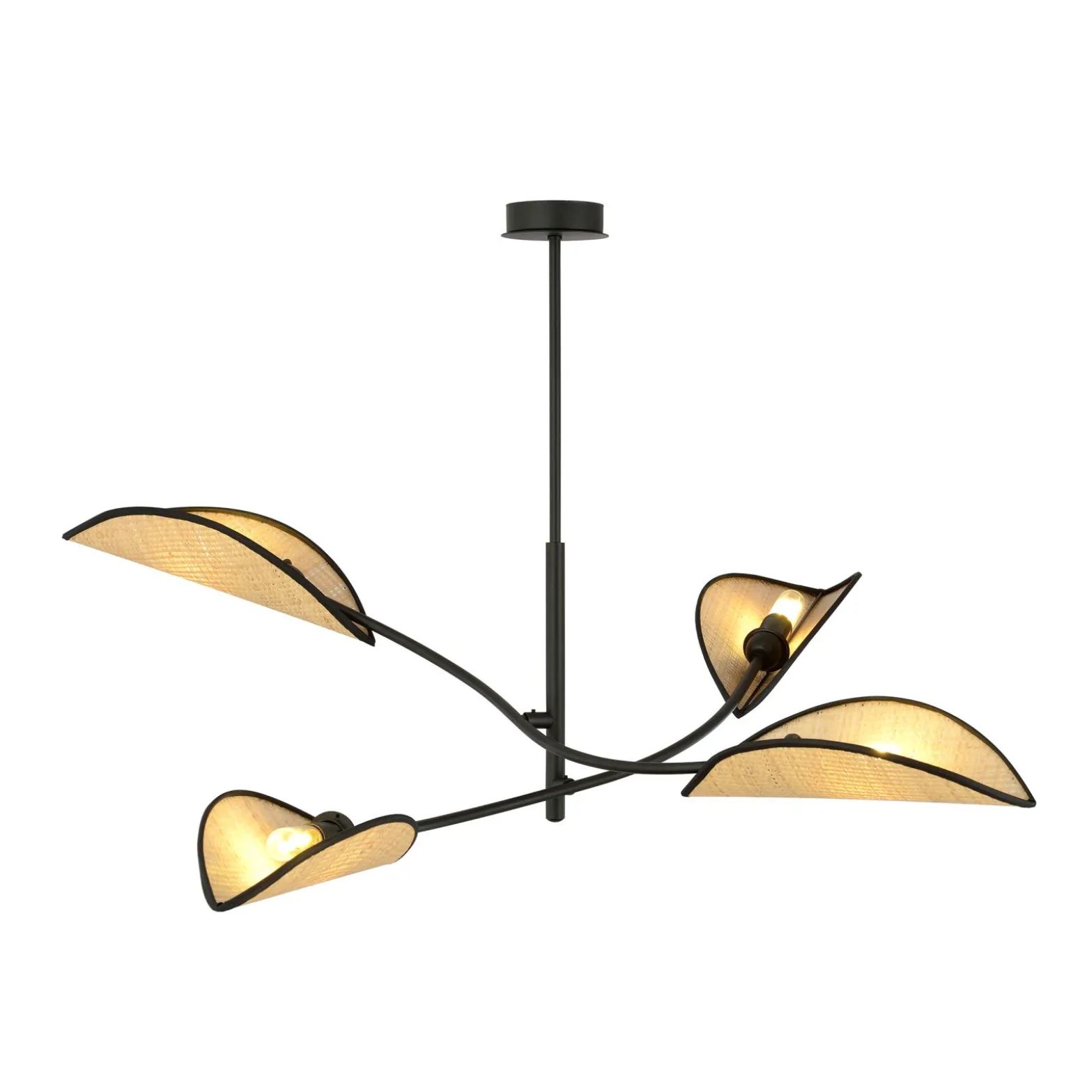 Emibig Taklampa Lotus Stål Svart | Passande för 4x E14 - Max 10W