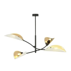 Emibig Taklampa Lotus Stål Svart | Passande för 4x E14 - Max 10W