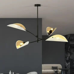 Emibig Taklampa Lotus Stål Svart | Passande för 4x E14 - Max 10W