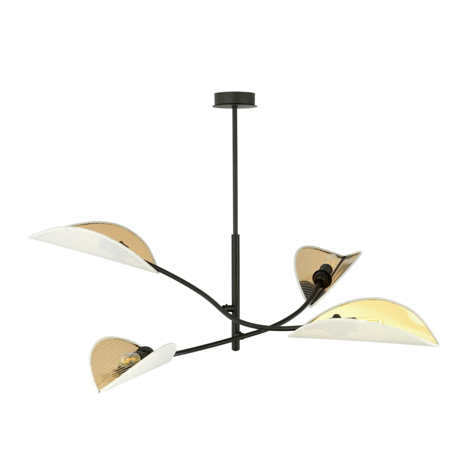 Emibig Taklampa Lotus Stål Svart | Passande för 4x E14 - Max 10W