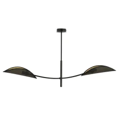 Emibig Taklampa Lotus Stål Svart | Passande för 2x E14 - Max 10W