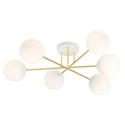 Emibig Taklampa Magnum Stål Vit | Passande för 6x E14 - Max 10W