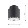 Emibig Taklampa Nano Stål Svart | Passande för 1x GU10 (AR111) - Max 12W