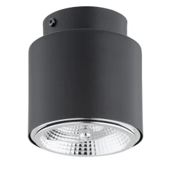 Emibig Taklampa Nano Stål Svart | Passande för 1x GU10 (AR111) - Max 12W