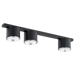 Emibig Taklampa Nano Stål Svart | Passande för 3x GU10 (AR111) - Max 12W