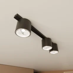 Emibig Taklampa Nano Stål Svart | Passande för 3x GU10 (AR111) - Max 12W