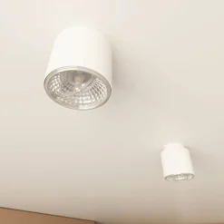 Emibig Taklampa Nano Stål Vit | Passande för 1x GU10 (AR111) - Max 12W
