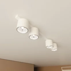 Emibig Taklampa Nano Stål Vit | Passande för 4x GU10 (AR111) - Max 12W