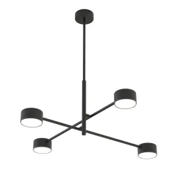 Emibig Taklampa Natsu Stål Svart | Passande för 4x GX53 - Max 12W
